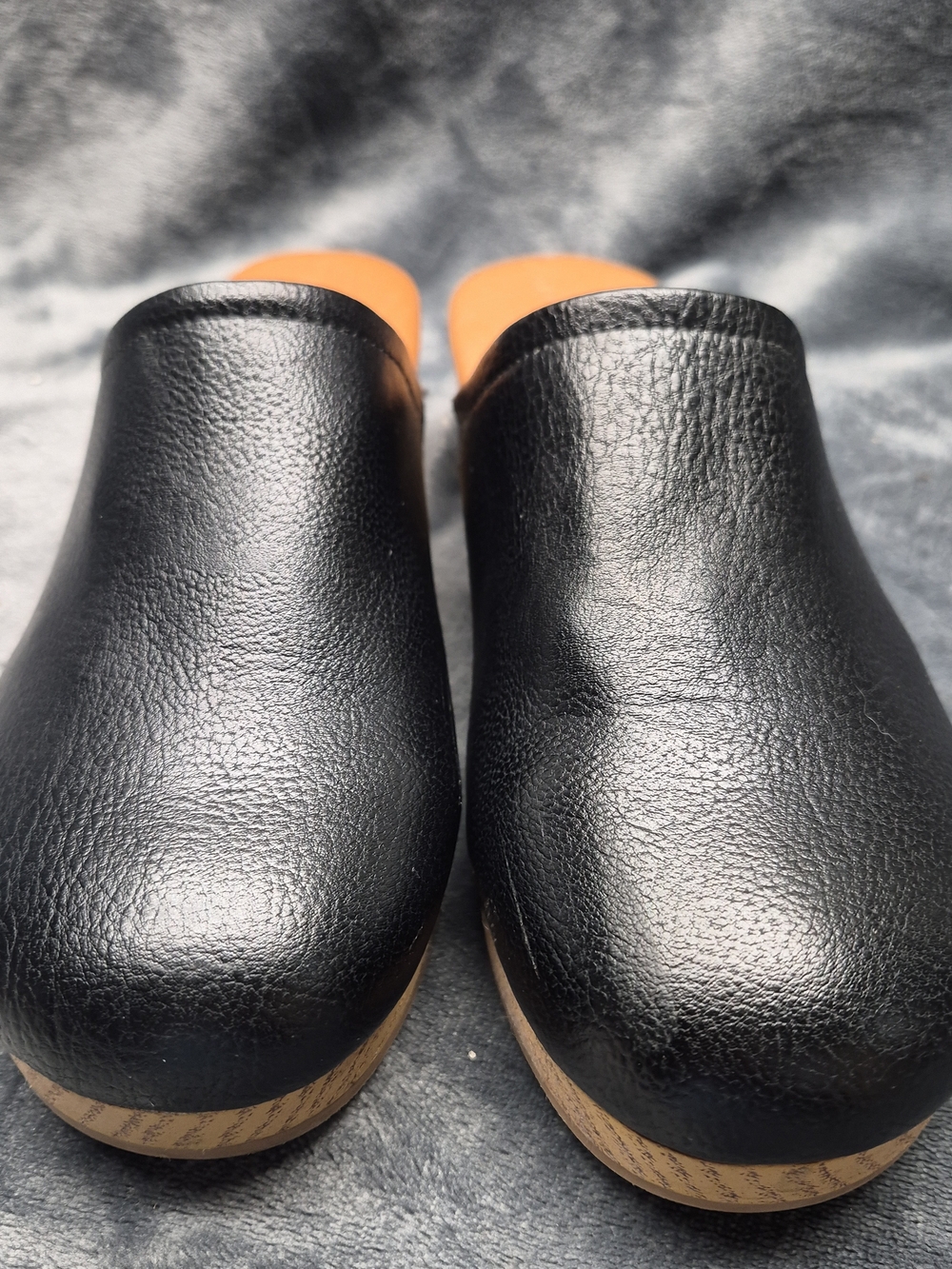 Universal Thread Size 10 Clogs Magnolia Black Shoes Slip On Heel Wedge Target - Picture 2 of 16